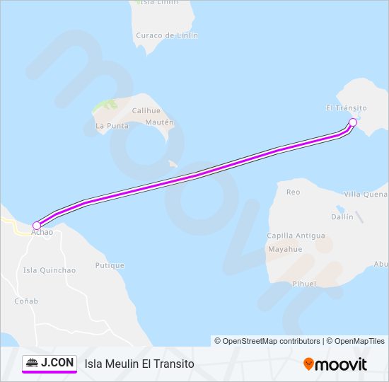 Mapa de J.CON de ferry