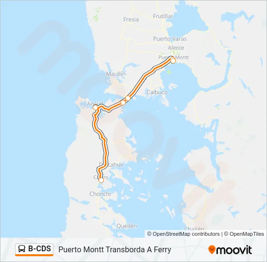 B-CDS Bus Line Map