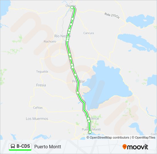 Mapa de B-CDS de autobús