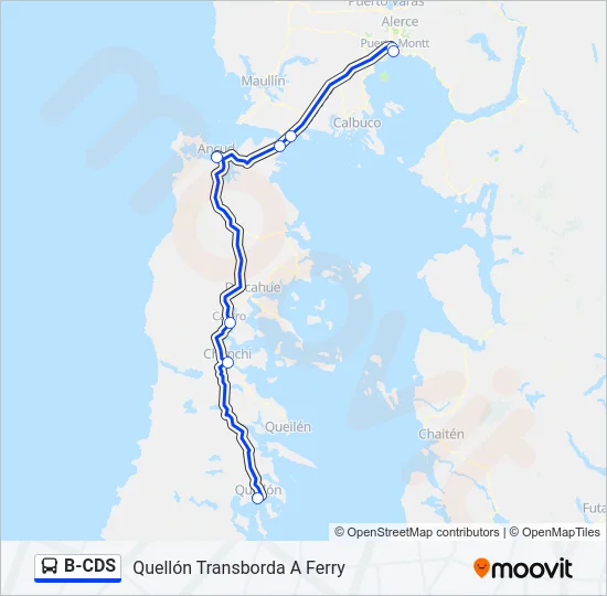 B-CDS Bus Line Map