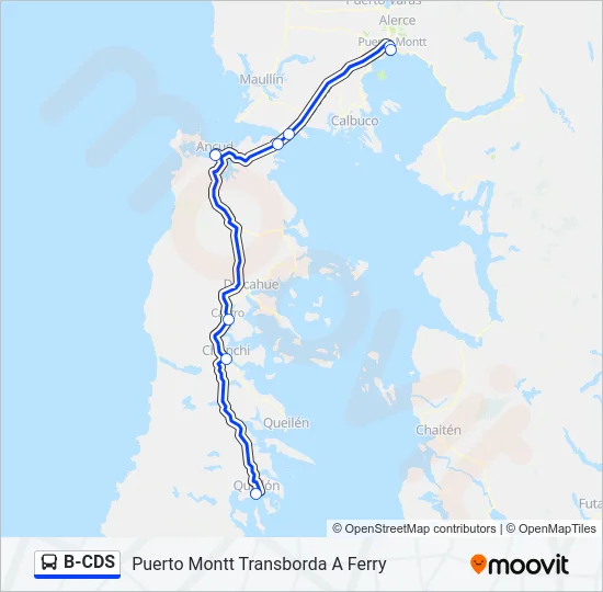 B-CDS Bus Line Map