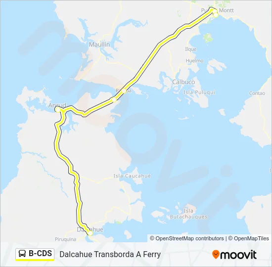B-CDS Bus Line Map