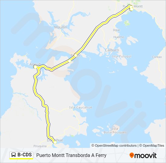Mapa de B-CDS de autobús