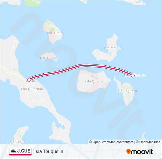 J.GUE Ferry Line Map
