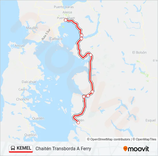 KEMEL Bus Line Map