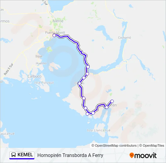 KEMEL Bus Line Map