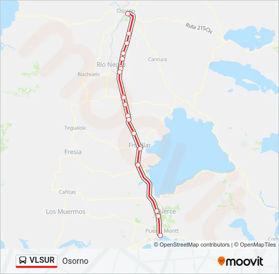VLSUR Bus Line Map
