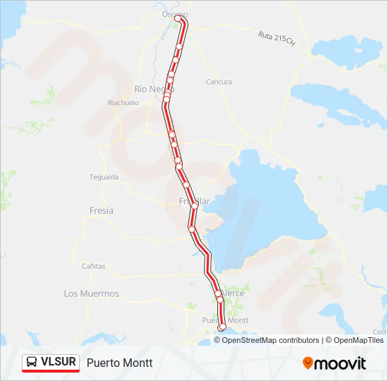 VLSUR Bus Line Map