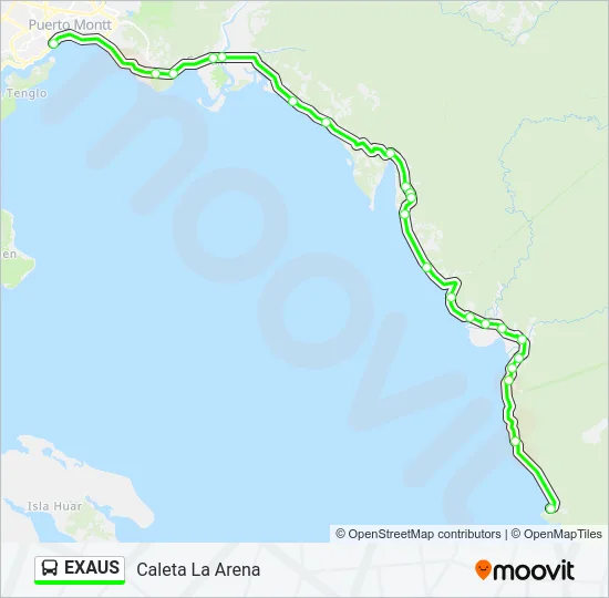 EXAUS Bus Line Map