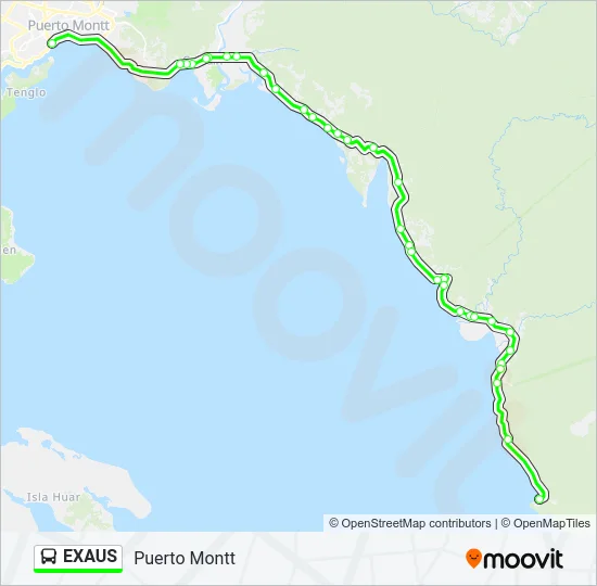 EXAUS Bus Line Map