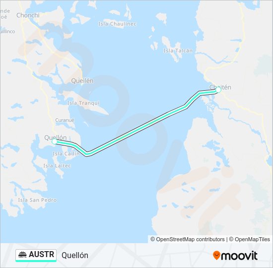 Mapa de AUSTR de ferry