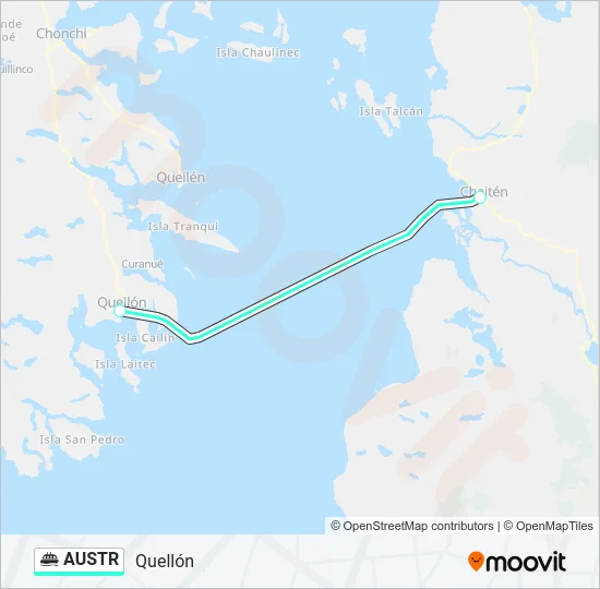 AUSTR Ferry Line Map