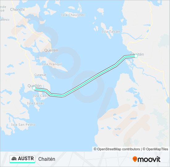 AUSTR Ferry Line Map