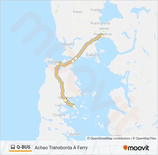 Q-BUS Bus Line Map