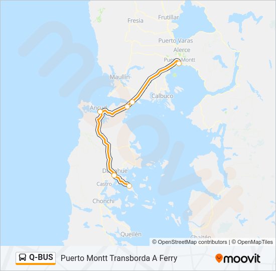 Mapa de Q-BUS de autobús