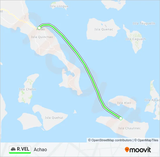 R.VEL Ferry Line Map