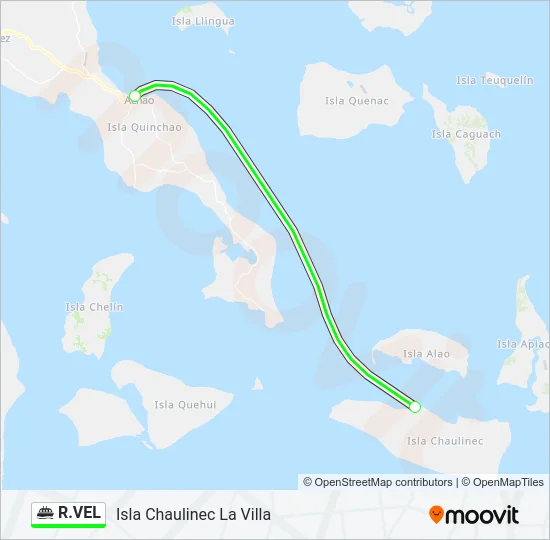 R.VEL Ferry Line Map