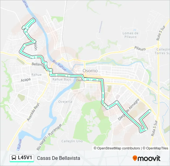 L45V1 Bus Line Map