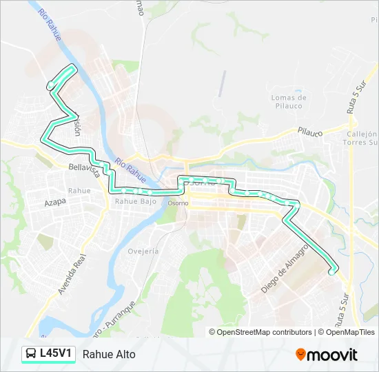 L45V1 Bus Line Map