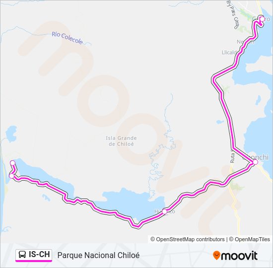 Mapa de IS-CH de autobús