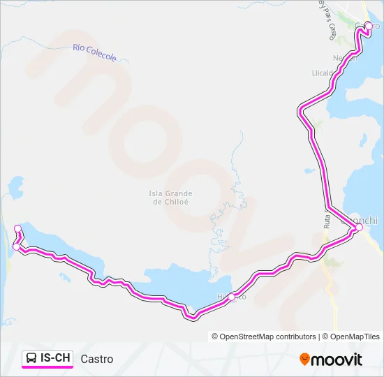 IS-CH Bus Line Map
