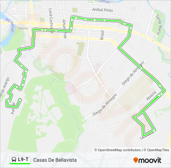 L9-T Bus Line Map
