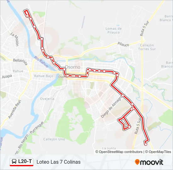 L20-T Bus Line Map