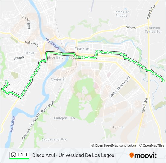 L4-T Bus Line Map