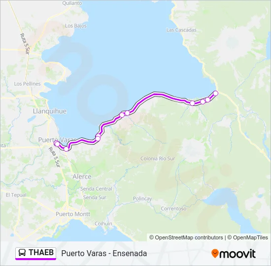 THAEB Bus Line Map
