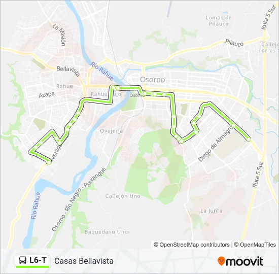 L6-T Bus Line Map