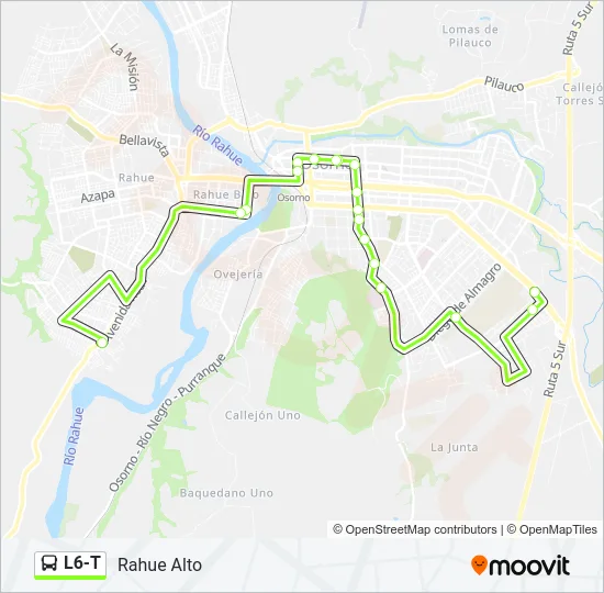 L6-T Bus Line Map