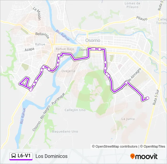 L6-V1 Bus Line Map