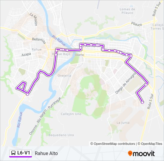 Mapa de L6-V1 de autobús