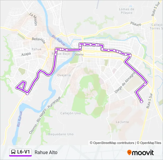 L6-V1 Bus Line Map