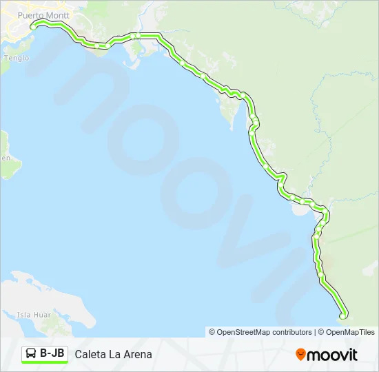B-JB Bus Line Map