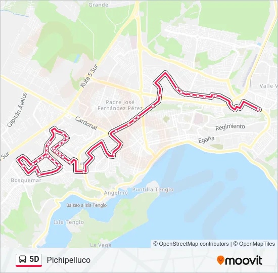 5D Bus Line Map