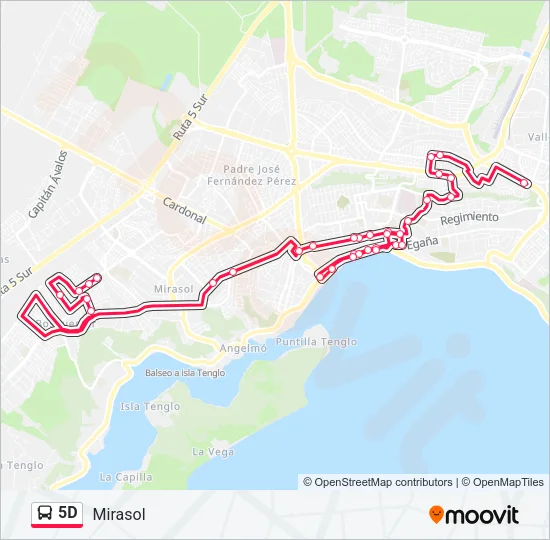 5D Bus Line Map