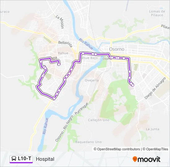 L10-T Bus Line Map