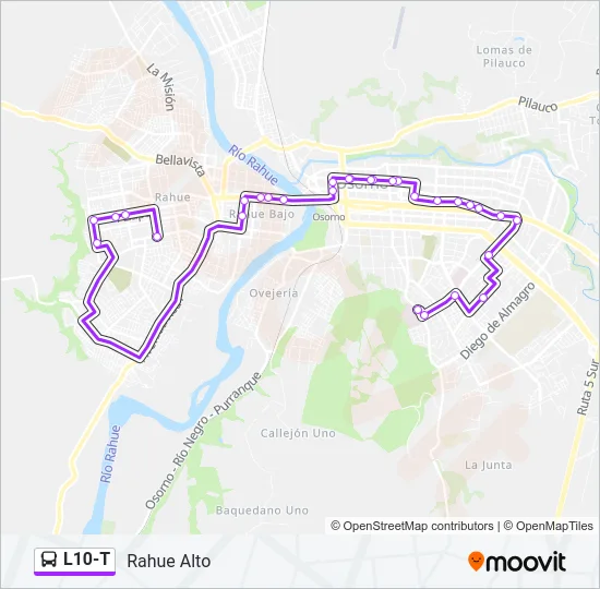 L10-T Bus Line Map