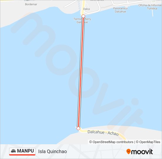 Mapa de MANPU de ferry
