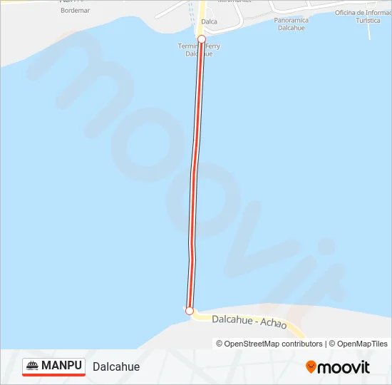 MANPU Ferry Line Map