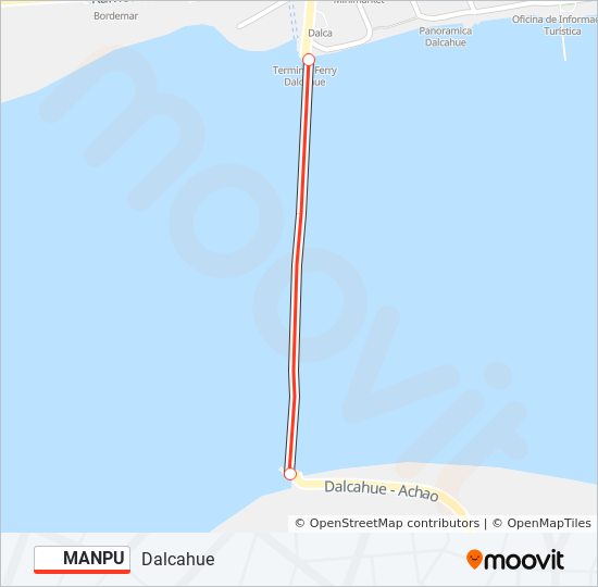 Mapa de MANPU de ferry