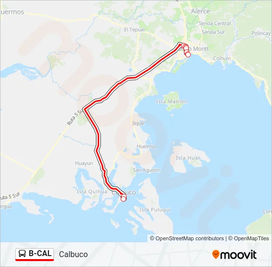 B-CAL Bus Line Map