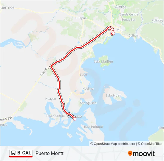 B-CAL Bus Line Map