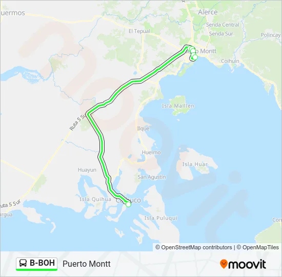 B-BOH Bus Line Map