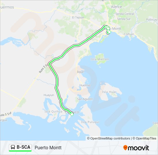 Mapa de B-SCA de autobús