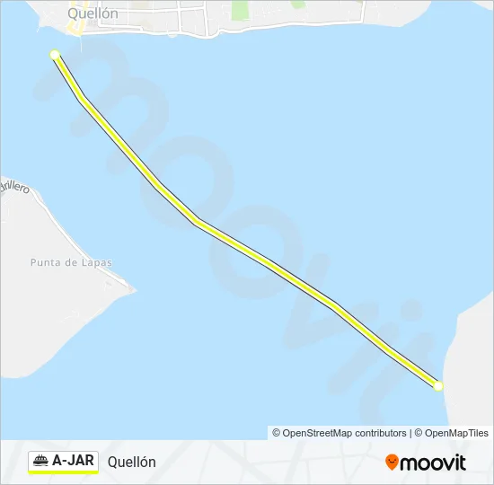 A-JAR Ferry Line Map