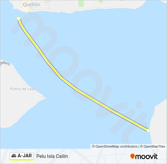 Mapa de A-JAR de ferry