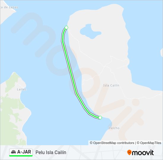 Mapa de A-JAR de ferry