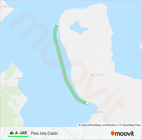A-JAR Ferry Line Map
